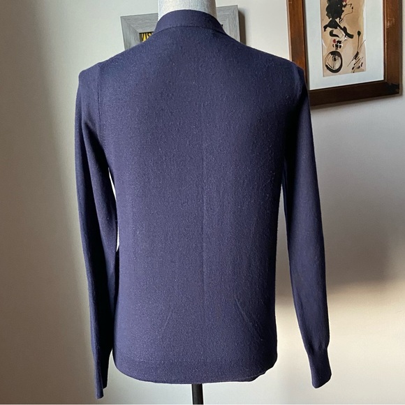 J Crew Collection leather-front cardigan - Picture 6 of 11